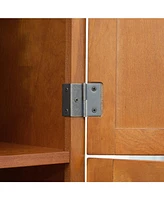 72" Storage Cabinet with Doors & Shelves, Oak(75 characters)