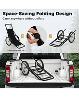 550 Lbs Folding Deer Game Cart with Polyester Liner for Hunting