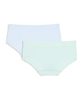 Calvin Klein Big Girls Seamless Embossed Hipster Underwear, Pack of 2