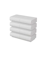 8 Drawer Dresser for Bedroom, White Dresser No Handle, Modern 8 Chest of Drawers with Wide Storage