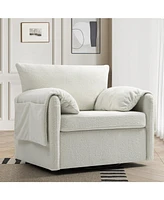 Oversized Swivel Accent Chair for Living Rooms & Bedrooms