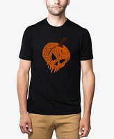 La Pop Art Men's Evil Pumpkin Premium Blend Word T-Shirt