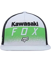 Fox x Kawasaki Men's Gray/Black Snapback Hat