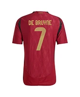 Adidas Men's Kevin De Bruyne Burgundy Belgium National Team 2024 Home Authentic Player Jersey