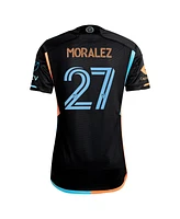 Adidas Men's Maximiliano Moralez Black New York City Fc 2024 24/7 Kit Authentic Player Jersey
