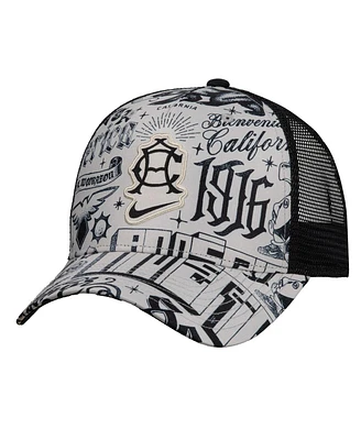 Nike Men's Black Club America Ca x Woven Patch Rise Trucker Adjustable Hat