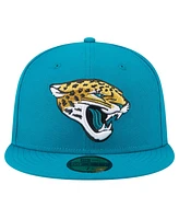 New Era Men's Teal Jacksonville Jaguars Main 59FIFTY Fitted Hat