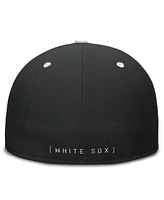 Nike Men's Black/White Chicago White Sox True Primetime Two-Tone Performance Fitted Hat