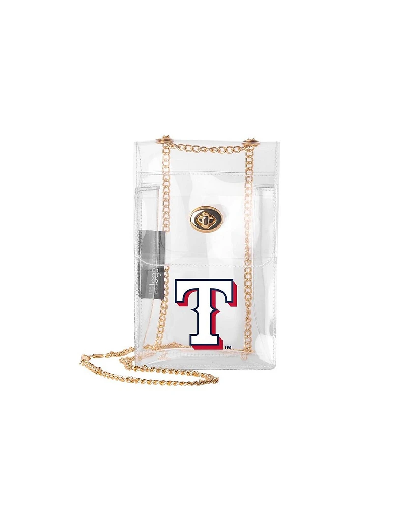 Logo Brands Texas Rangers Clear Essential Crossbody Purse