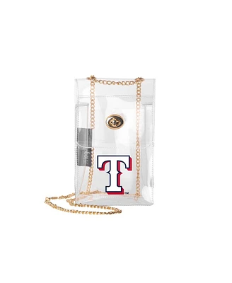 Logo Brands Texas Rangers Clear Essential Crossbody Purse