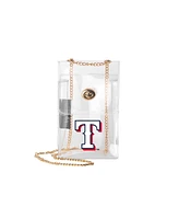 Logo Brands Texas Rangers Clear Essential Crossbody Purse