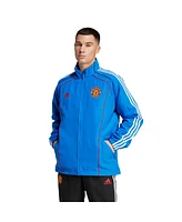 Adidas Men's Blue Manchester United Urban Purist Aeroready Full-Zip Track Jacket