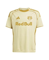 Adidas Big Boys and Girls Tan New York Red Bulls 2025 One Planet Pre-Match Jersey