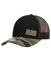 New Era Men's Black/Camo Alex Bowman Trucker 9FORTY Adjustable Hat