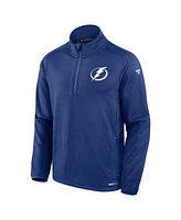 Fanatics Men's Blue Tampa Bay Lightning Authentic Pro Rink Quarter-Zip Jacket