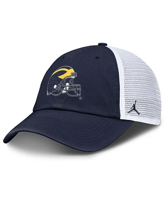 Jordan Men's Navy/White Michigan Wolverines Club Trucker Adjustable Hat