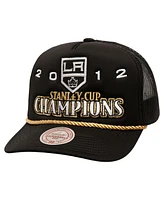 Mitchell & Ness Men's Black Los Angeles Kings Soul Collection Golden Stanley Cup Champions Trucker Adjustable Hat