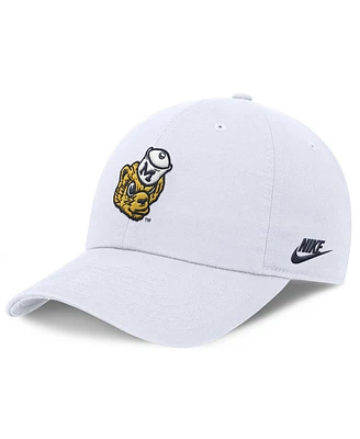 Nike Men's White Michigan Wolverines Club Swoosh Performance Adjustable Hat