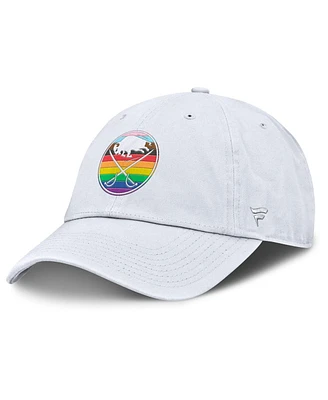 Fanatics Men's White Buffalo Sabres Pride Adjustable Hat
