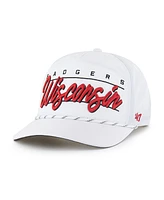 '47 Brand Men's White Wisconsin Badgers Condor Hitch Brrr Adjustable Hat