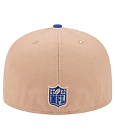 New Era Men's Tan York Giants Logo Main 59FIFTY Fitted Hat