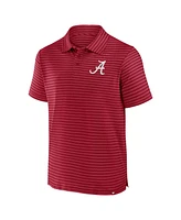 Fanatics Men's Crimson Alabama Crimson Tide Victory Calls Stripe Polo Shirt