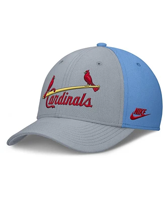 Nike Men's Light Blue/ St. Louis Cardinals Rise Swoosh Performance Flex Hat