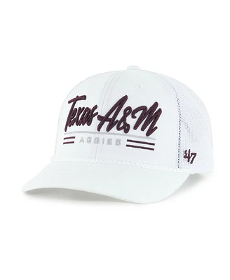 '47 Brand Men's White Texas A&M Aggies Garner Rope Trucker Adjustable Hat