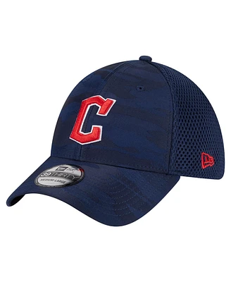 New Era Men's Navy Cleveland Guardians Subtle Camo 39THIRTY Flex Hat