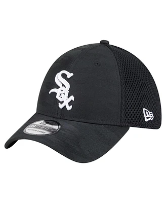New Era Men's Black Chicago White Sox Subtle Camo 39THIRTY Flex Hat