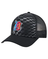 New Era Men's Black Detroit Tigers Gradient 9FORTY A-Frame M-Crown Trucker Adjustable Hat