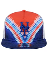 New Era Men's New York Mets Tie-Dye Golfer Trucker Adjustable Hat