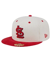 New Era Men's Cream/Red St. Louis Cardinals Two-Tone Corduroy 59FIFTY Fitted Hat