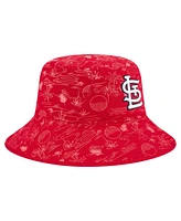 New Era Men's Red St. Louis Cardinals 2025 Spring Training All Over Print Bucket Hat