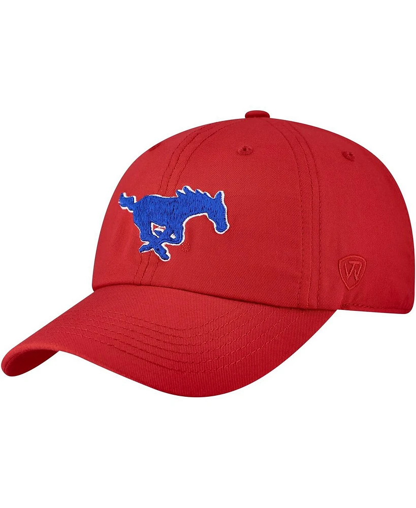 Top of the World Men's Red Smu Mustangs Staple Adjustable Hat