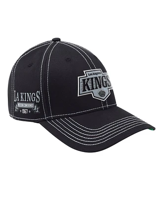 Starter Men's Black Los Angeles Kings Sphere Ii Curved Starfit Adjustable Hat