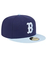 New Era Men's Navy/Light Blue Boston Red Sox Color Pack 2-Tone 59FIFTY Fitted Hat