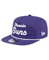 New Era Men's Purple Phoenix Suns Team Text Golfer Snapback Hat
