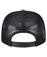 New Era Men's Navy/Black Kansas City Chiefs Adventure Drinks Pattern 9SEVENTY Stretch snap Hat