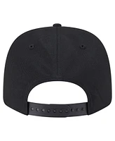 New Era Men's Black Chicago White Sox Circle Patch 9SEVENTY Stretch-Snap Hat