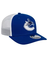 New Era Men's Blue Vancouver Canucks Core Trucker 9SEVENTY Stretch-Snap Hat