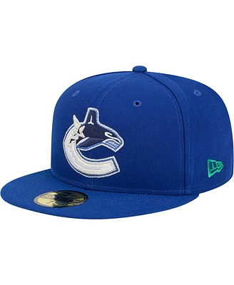New Era Men's Blue Vancouver Canucks Core 59FIFTY Fitted Hat
