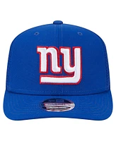 New Era Men's Royal New York Giants Main Trucker 9SEVENTY Stretch snap Hat