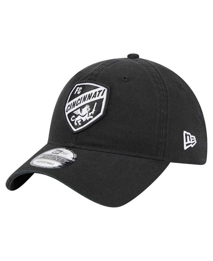New Era Men's Black Fc Cincinnati 2025 Kickoff 9TWENTY Adjustable Hat