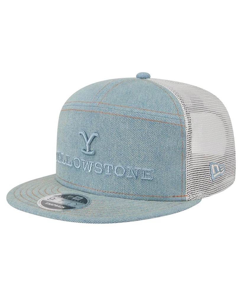 New Era Men's Denim Yellowstone Denim 9FIFTY Snapback Hat
