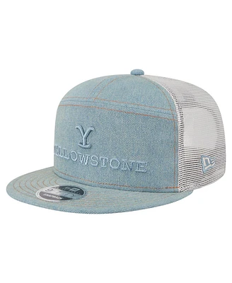 New Era Men's Denim Yellowstone Denim 9FIFTY Snapback Hat