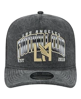 New Era Men's Black Lafc Washed 9FIFTY A-Frame Adjustable Hat