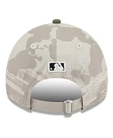 New Era Men's Light Beige/Olive Houston Astros 2025 Armed Forces Day 9TWENTY Adjustable Hat