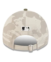 New Era Men's Light Beige/Olive Cleveland Guardians 2025 Armed Forces Day 9TWENTY Adjustable Hat