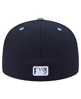 New Era Men's Navy/Light Blue West Michigan Whitecaps Authentic Collection 59FIFTY Fitted Hat
